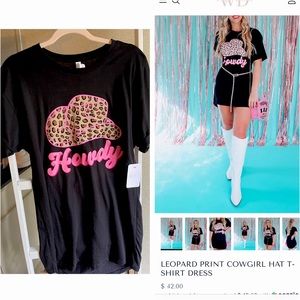 Boutique Howdy Western Tee-shirt Dress NWT